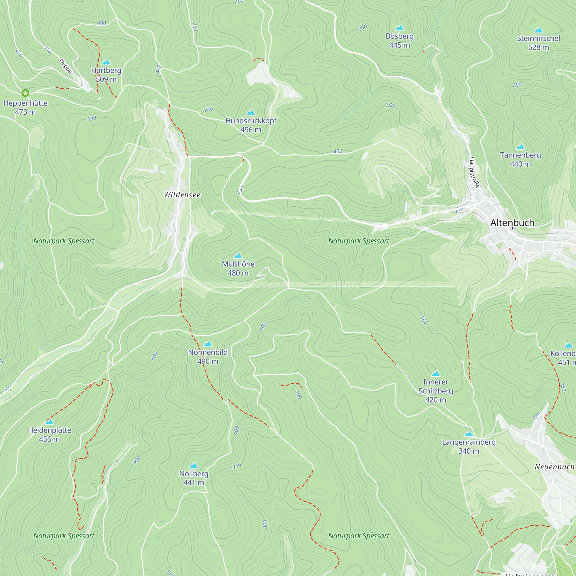 Schutzhütte an der Dreifaltigkeitslärche map