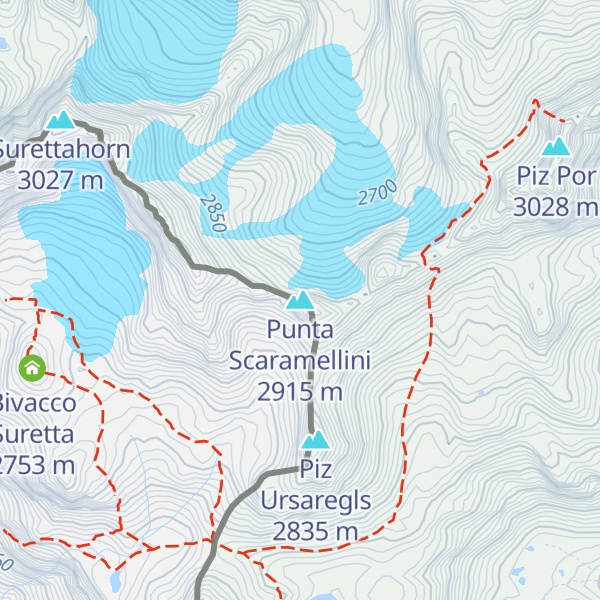 Map of Punta Scaramellini