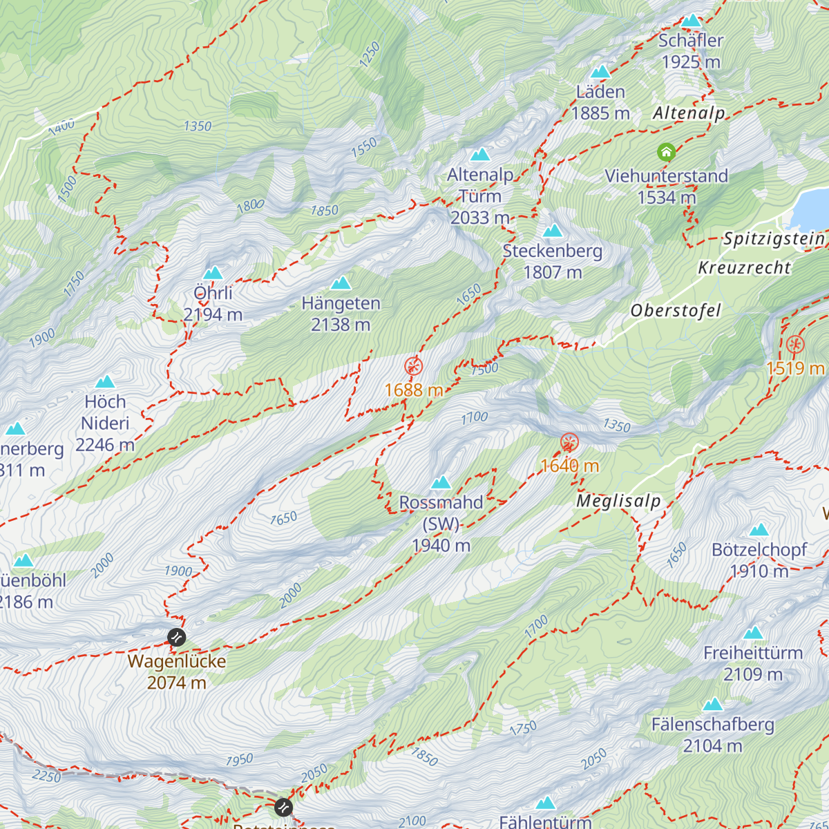 Berggasthaus Mesmer map