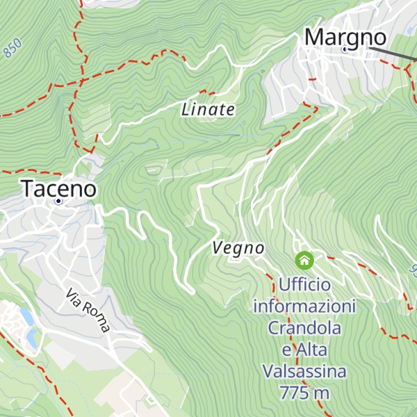 Map of Albergo Ristorante Sassi Rossi
