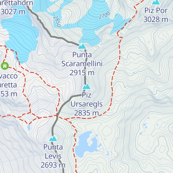 Map of Piz Ursaregls