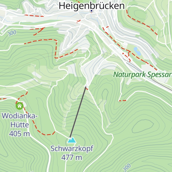 Map of Skihütte Skiclub Heigenbrücken