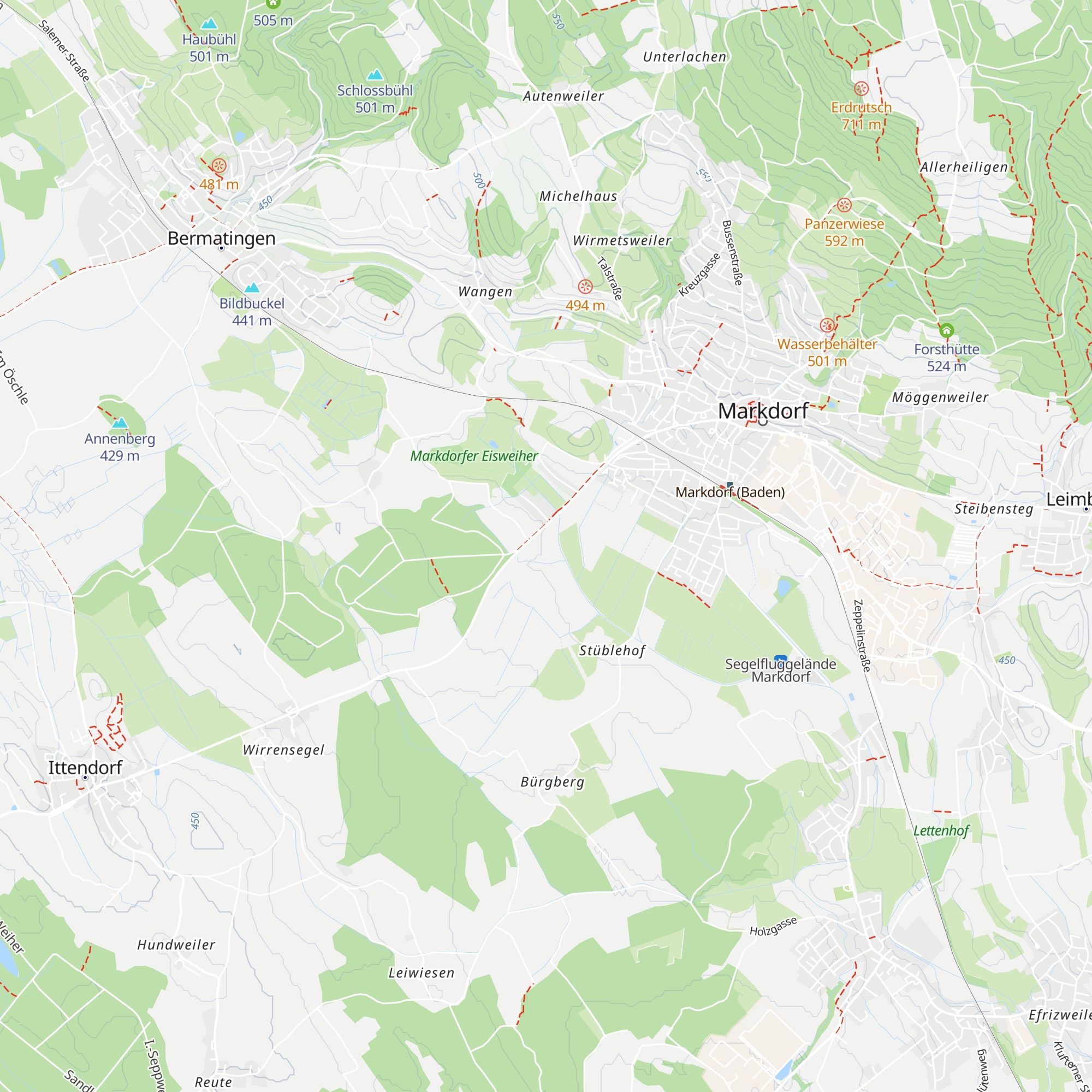 Lohhüttenäcker map