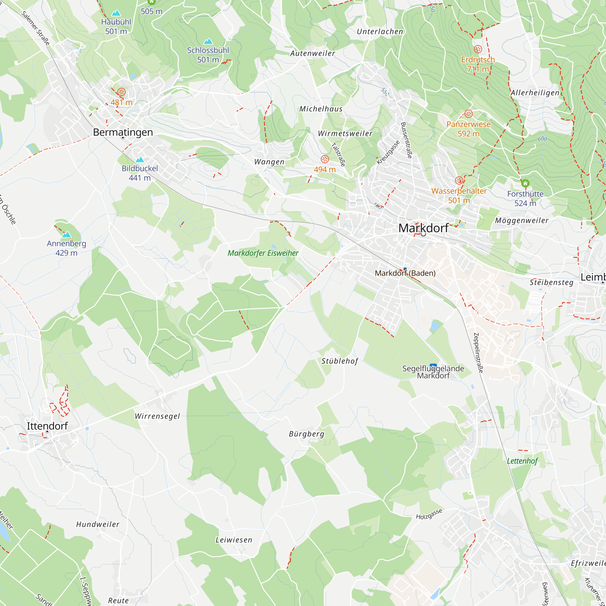 Lohhüttenäcker map