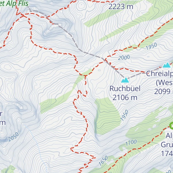 Map of Zwinglipasshütte