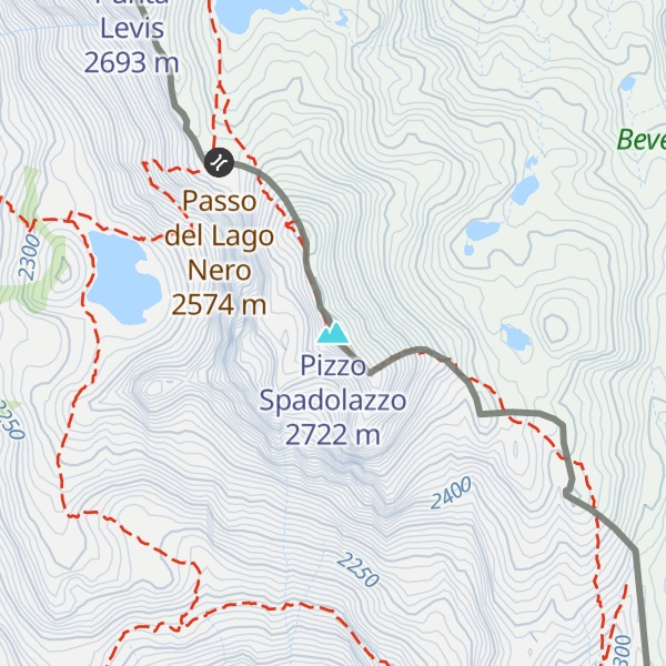 Map of Pizzo Spadolazzo