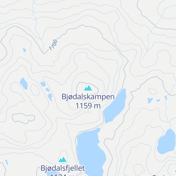 Map of Bjødalskampen