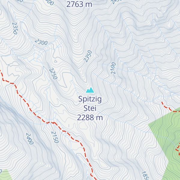 Map of Spitzig Stei