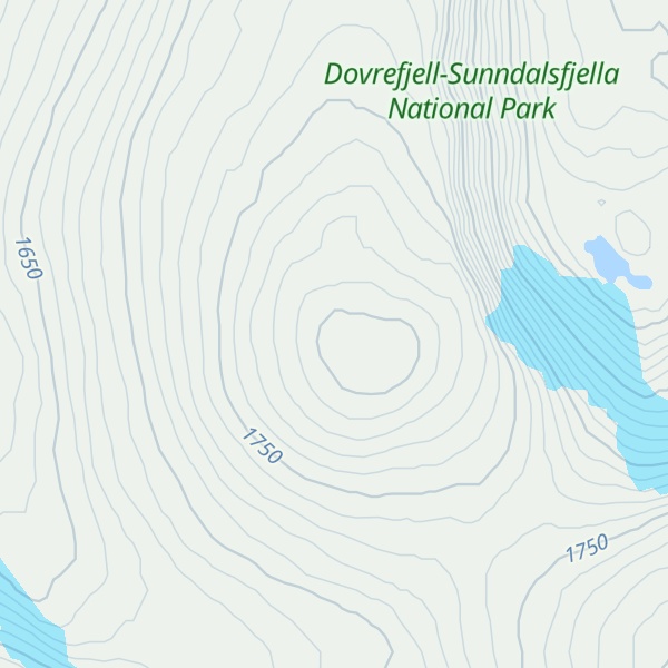 Map of Lyftingfonnkollen