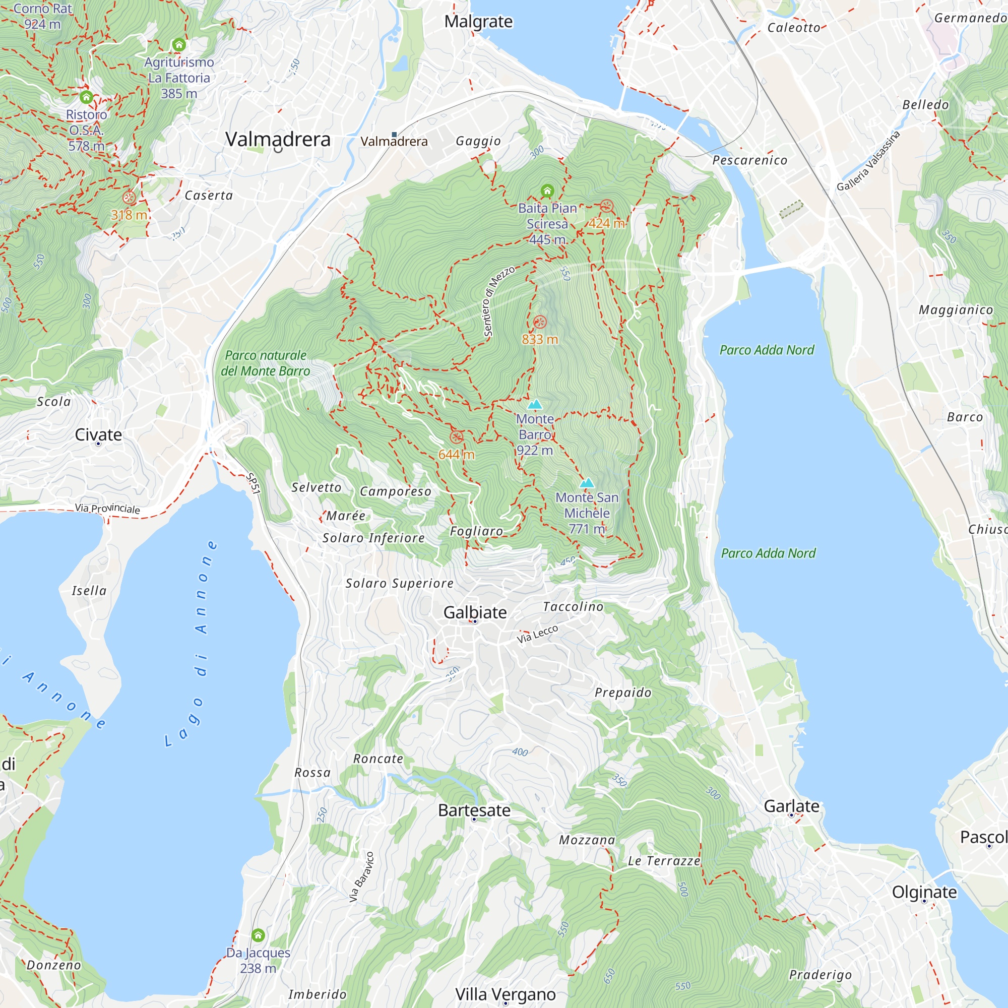 Roccolo di Costa Perla map