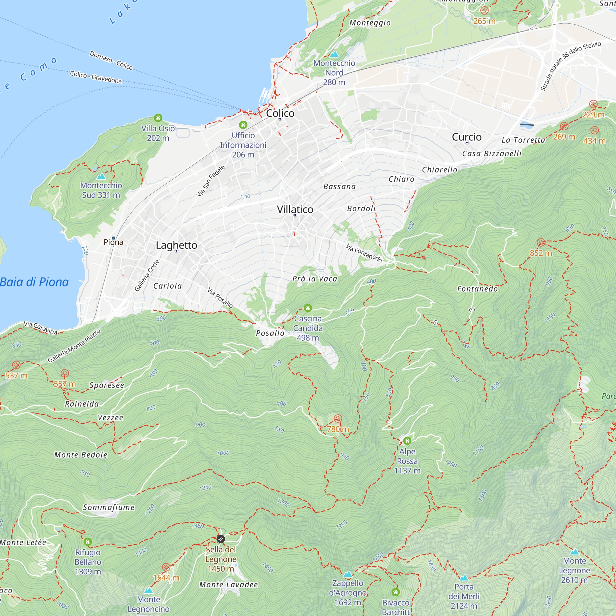 Cascina Candida map