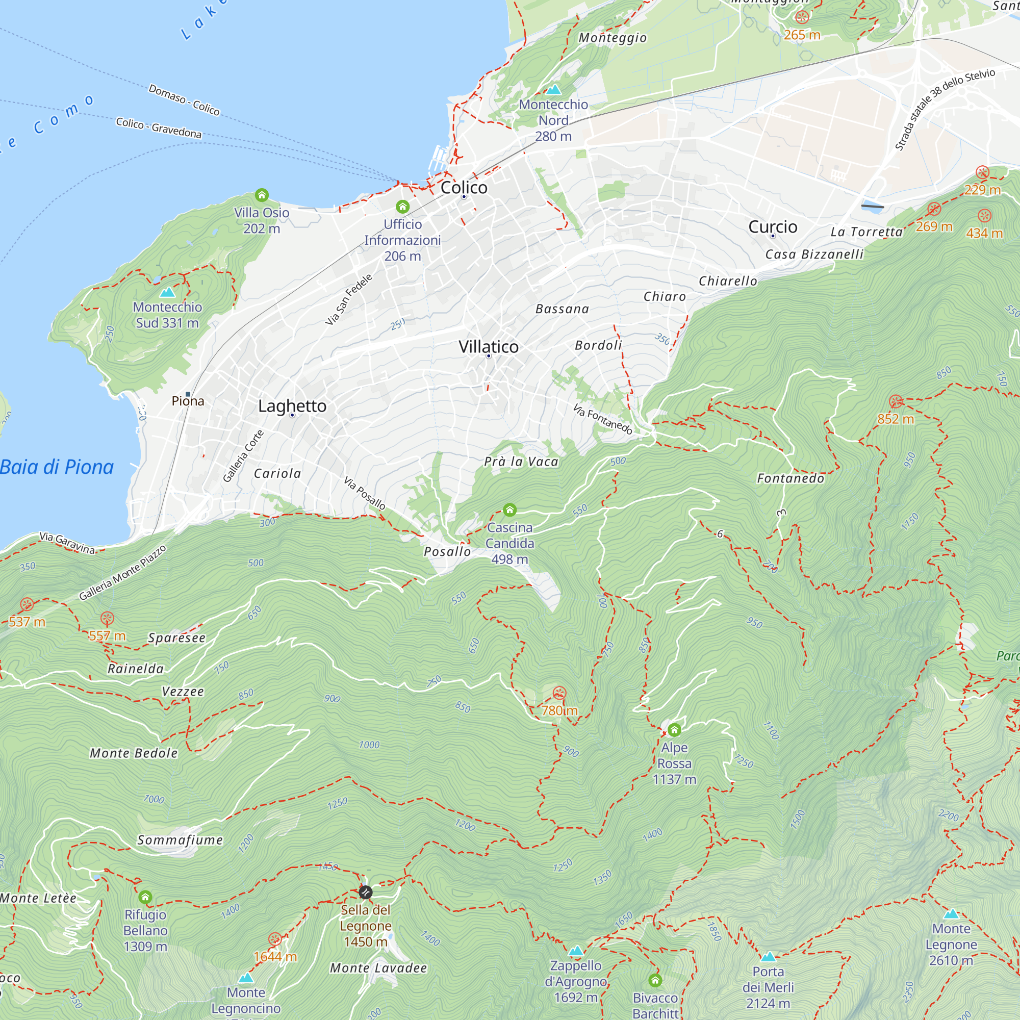 Cascina Candida map