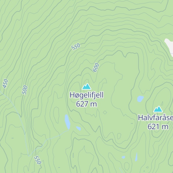 Map of Høgelifjell