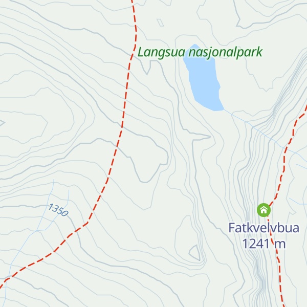 Map of Hyllefjellet