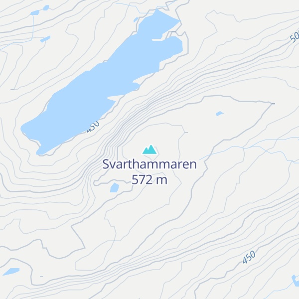 Map of Svarthammaren