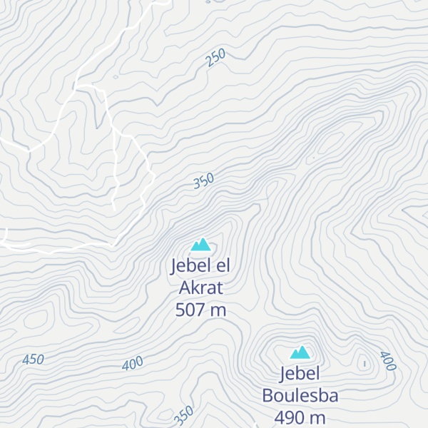 Map of Jebel Aïnchouna
