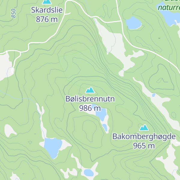 Map of Bølisbrennutn
