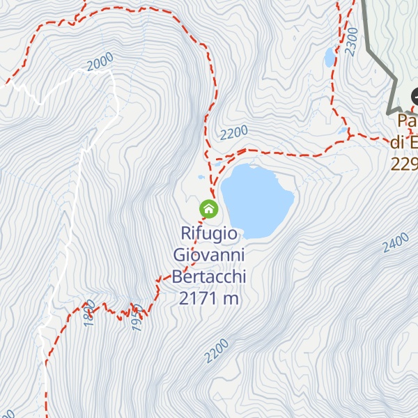 Map of Rifugio Giovanni Bertacchi