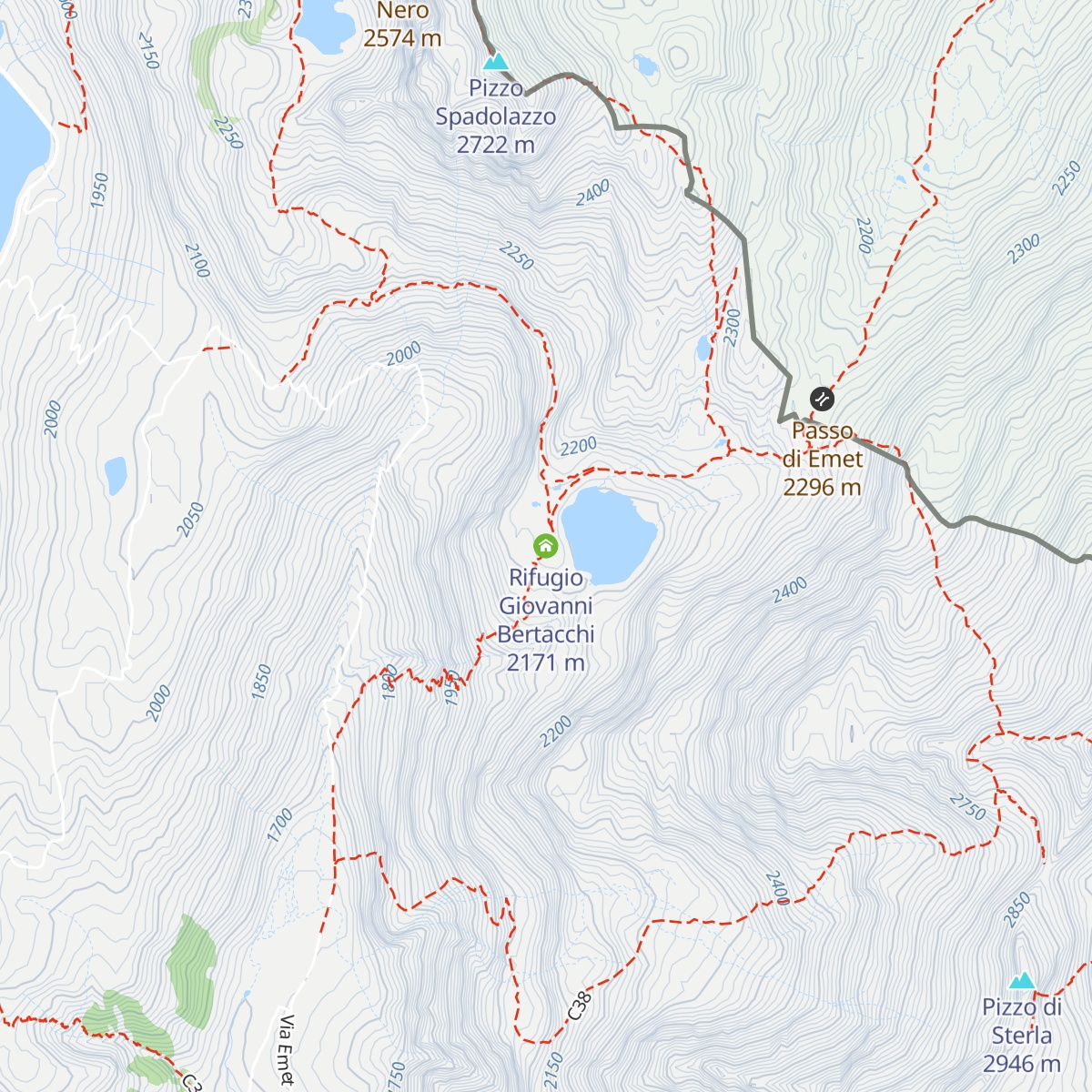 Rifugio Giovanni Bertacchi map