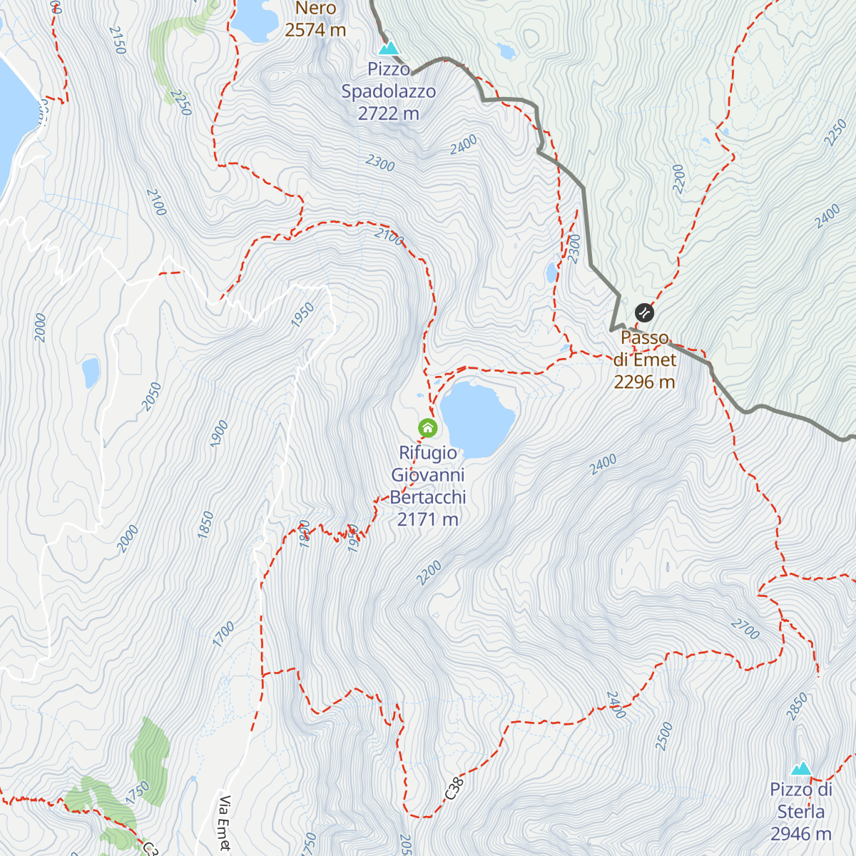 Rifugio Giovanni Bertacchi map