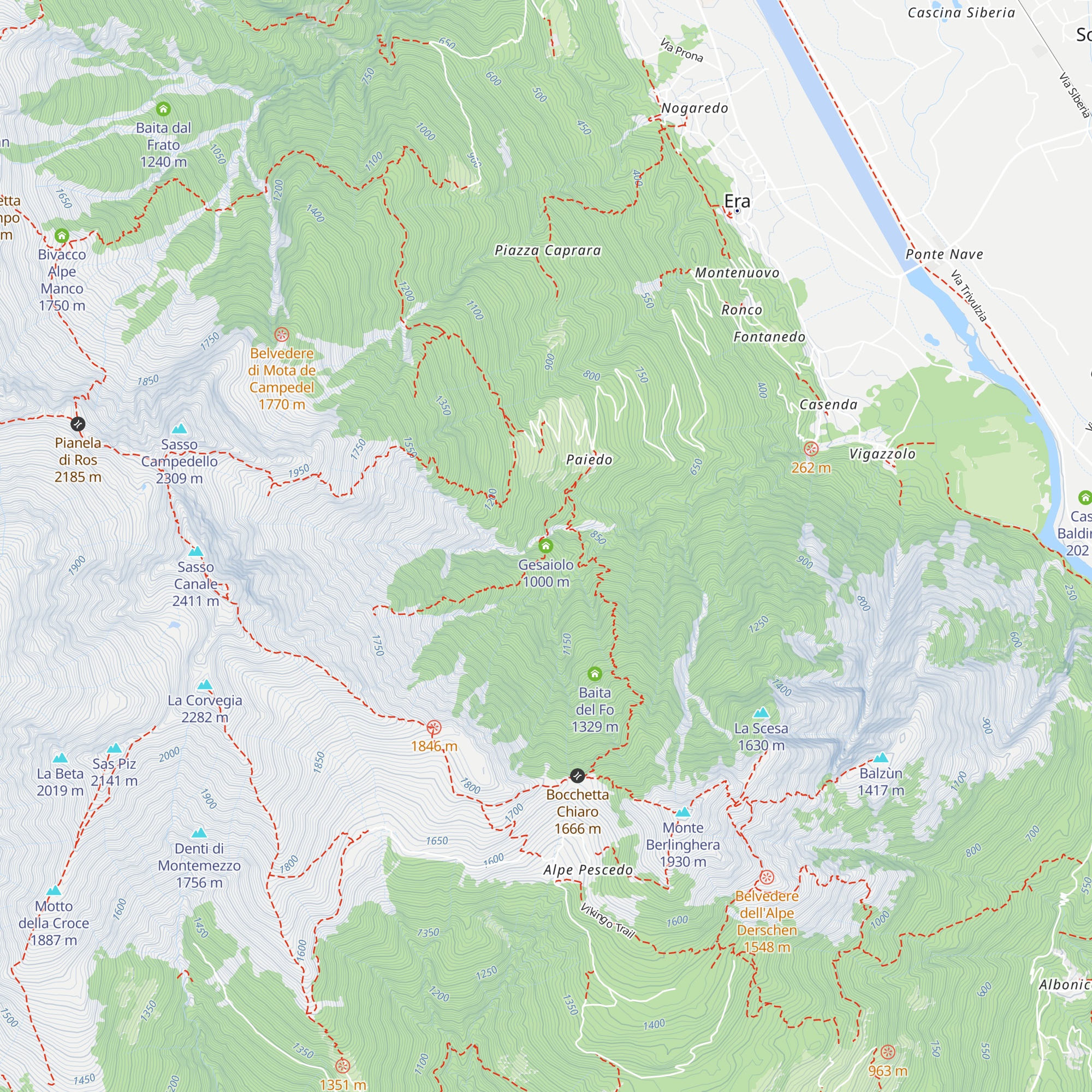 Gesaiolo map