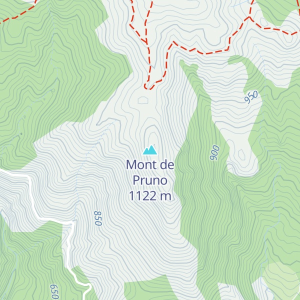 Map of Mont de Pruno