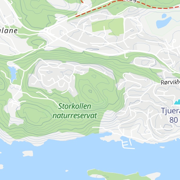 Map of Storkollen