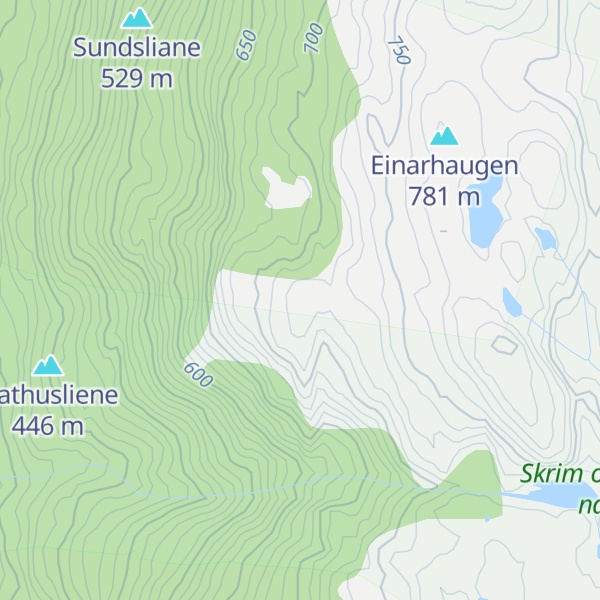 Map of Griselifjellet