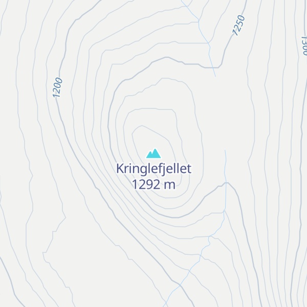 Map of Kringlefjellet