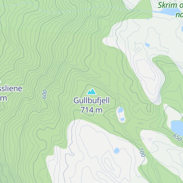 Map of Gullbufjell