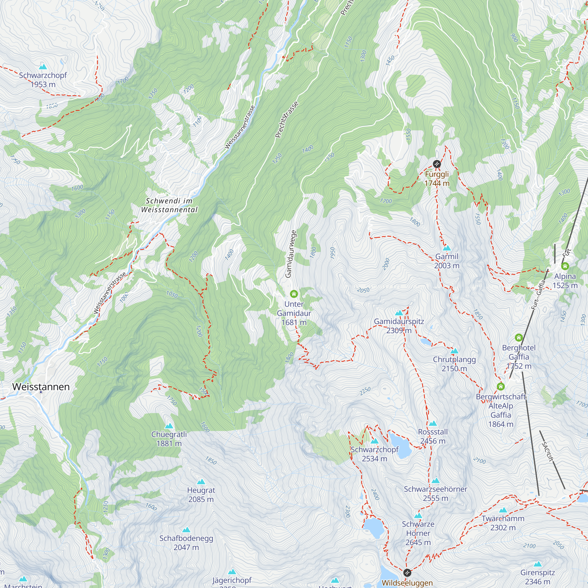 Unter Gamidaur map