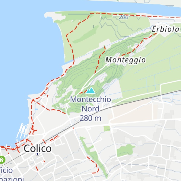 Map of Montecchio Nord