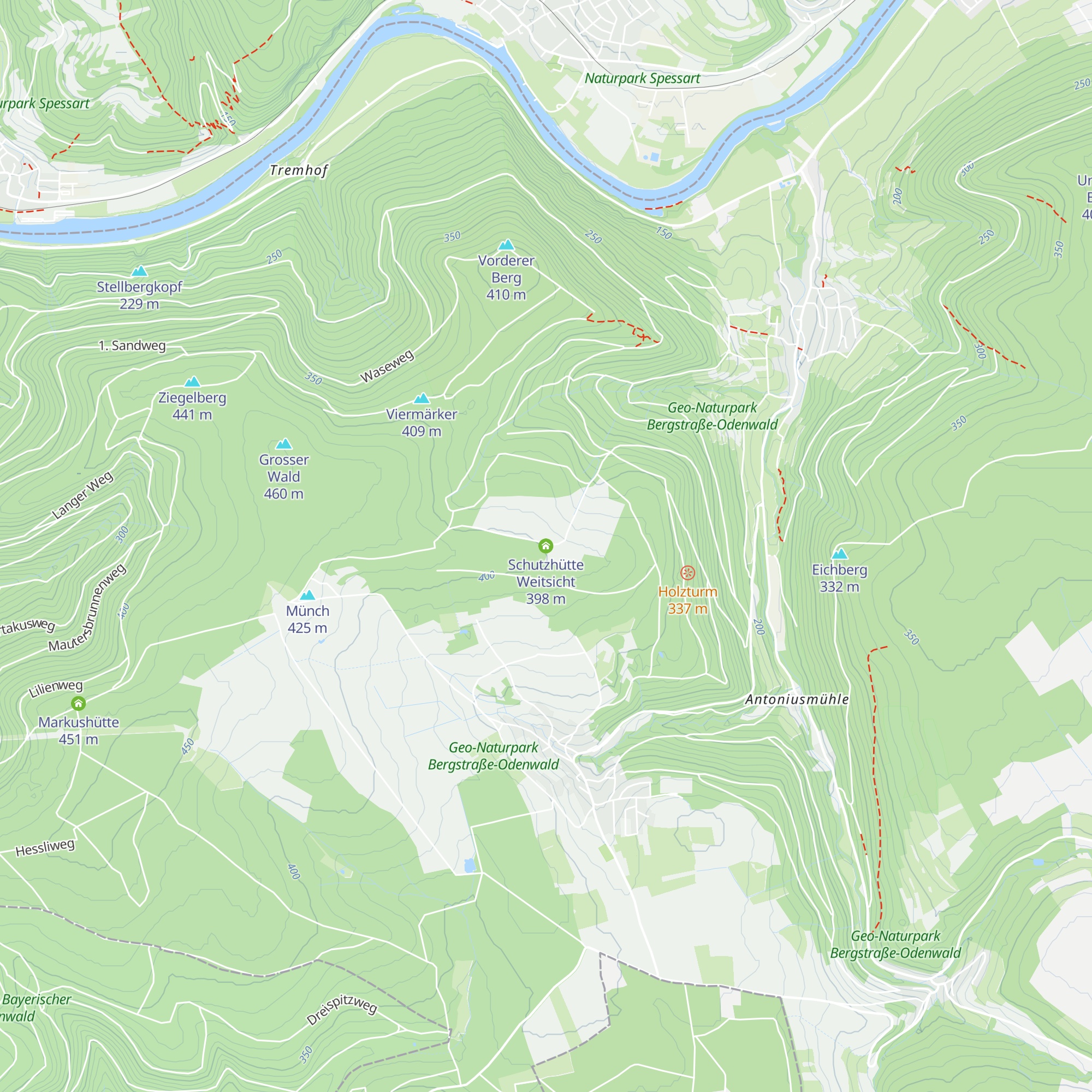 Schutzhütte Weitsicht map