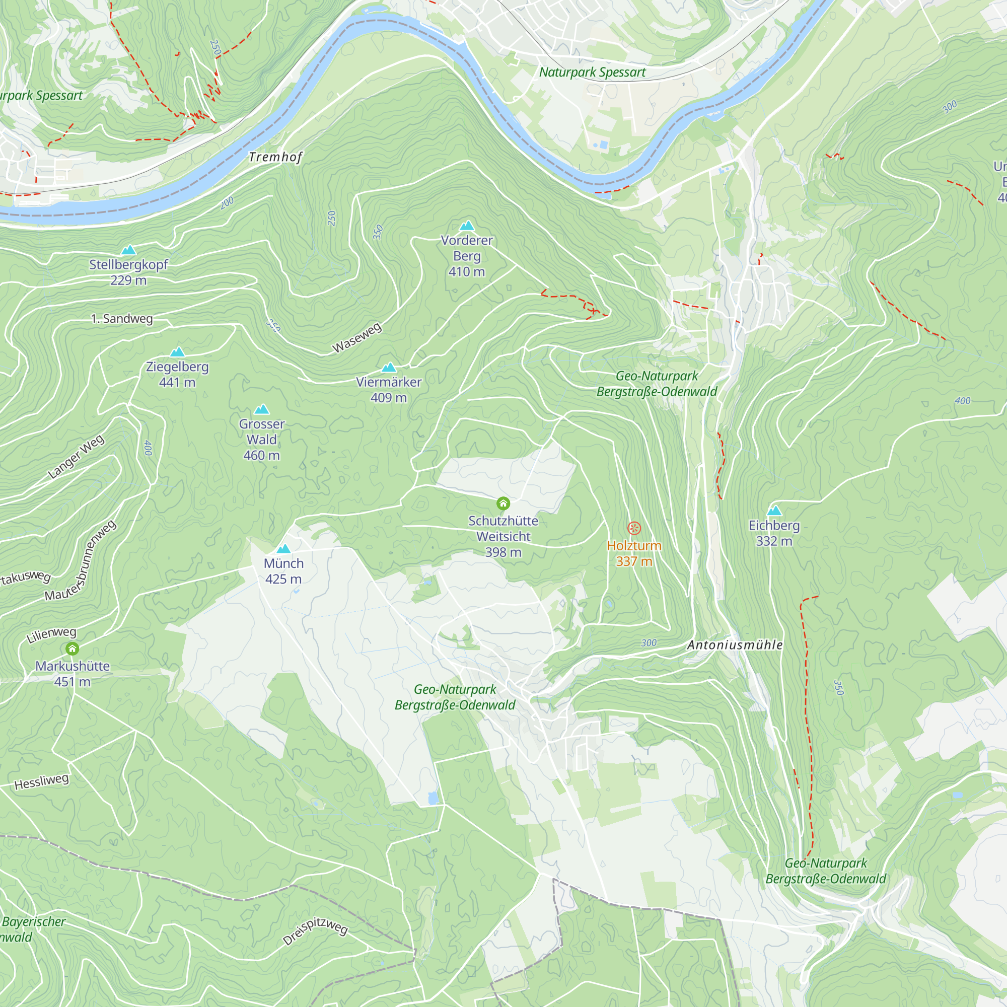 Schutzhütte Weitsicht map