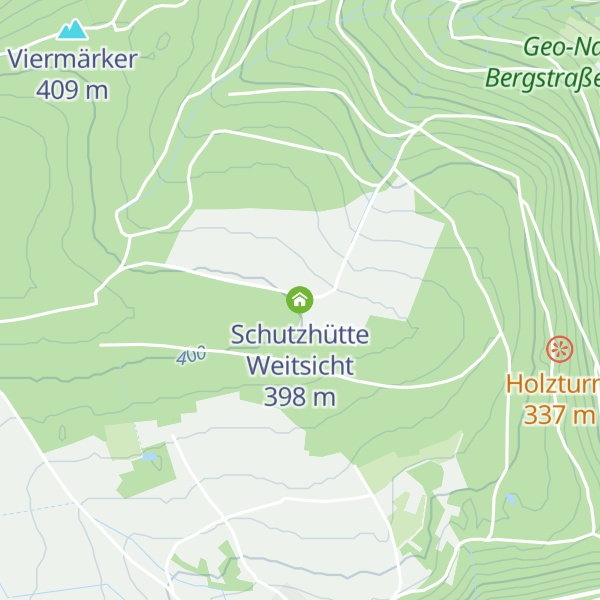 Map of Schutzhütte Weitsicht