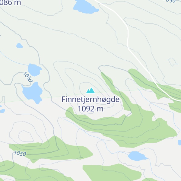 Map of Finnetjernhøgde