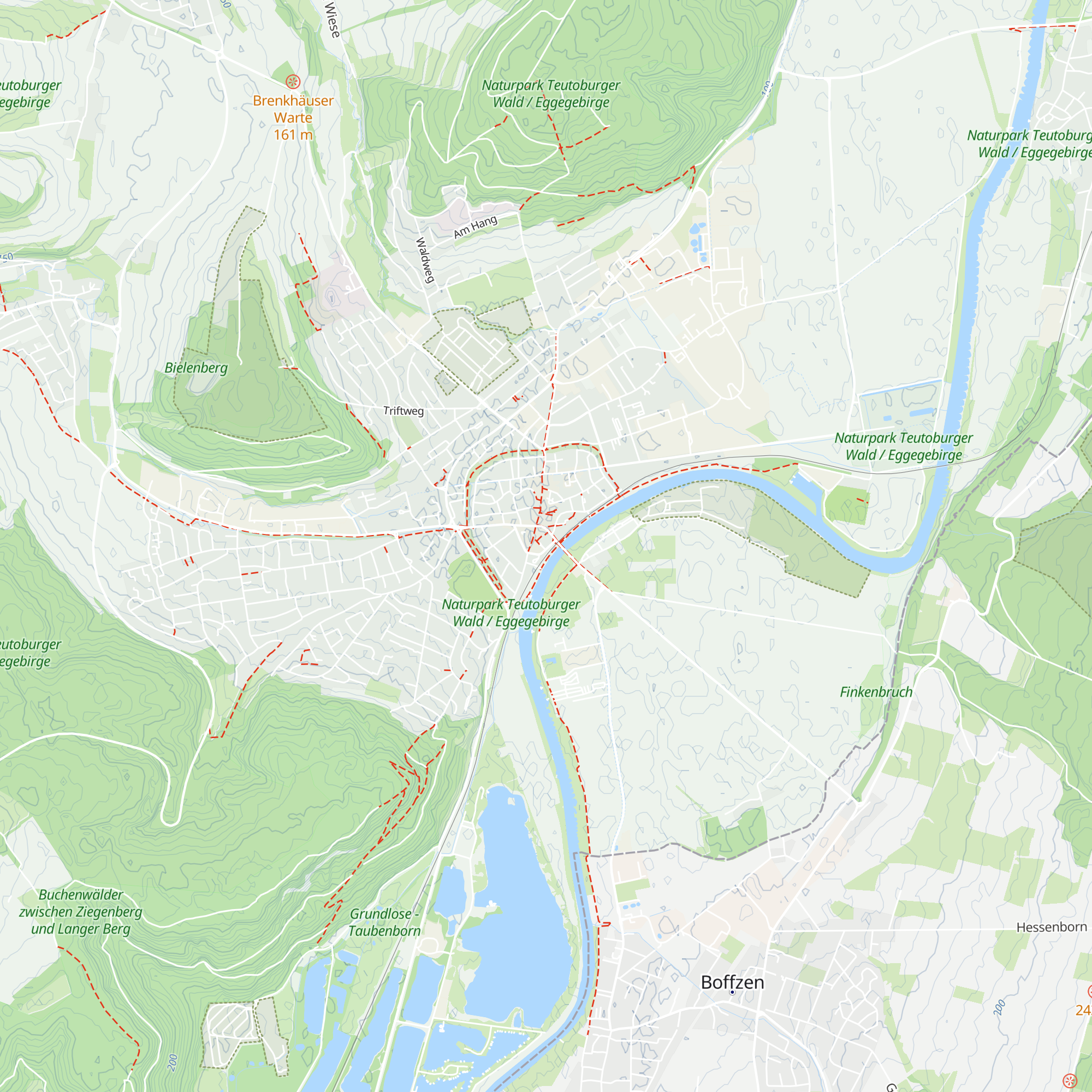 Tourist-Information Höxter map