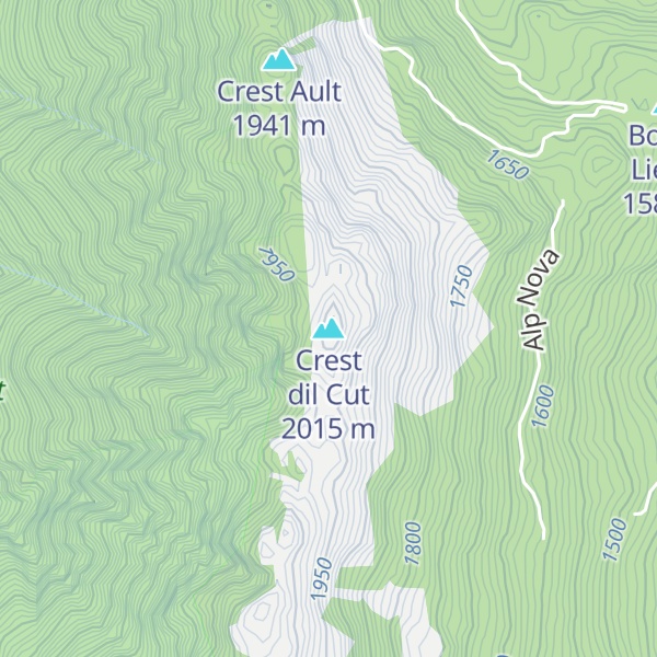Map of Crest dil Cut