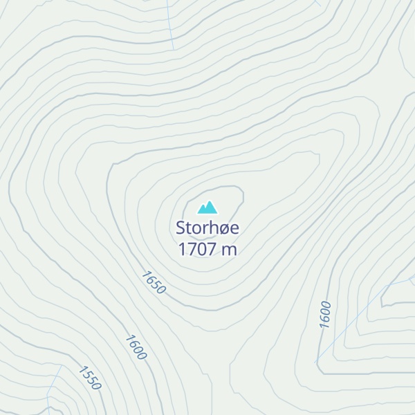Map of Storhøe