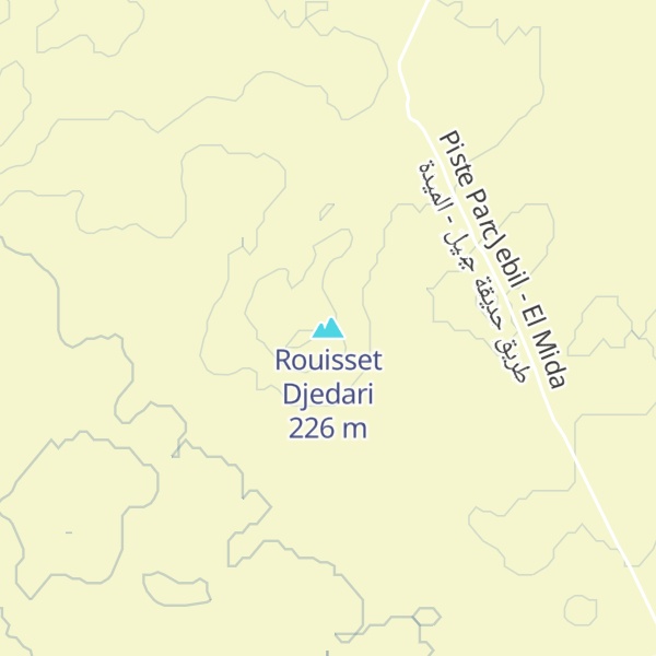 Map of Rouisset Djedari