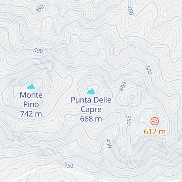 Map of Punta Delle Capre