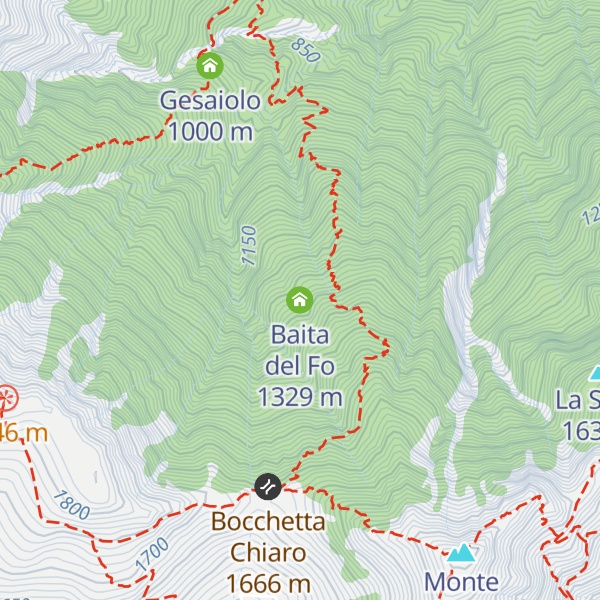 Map of Baita del Fo