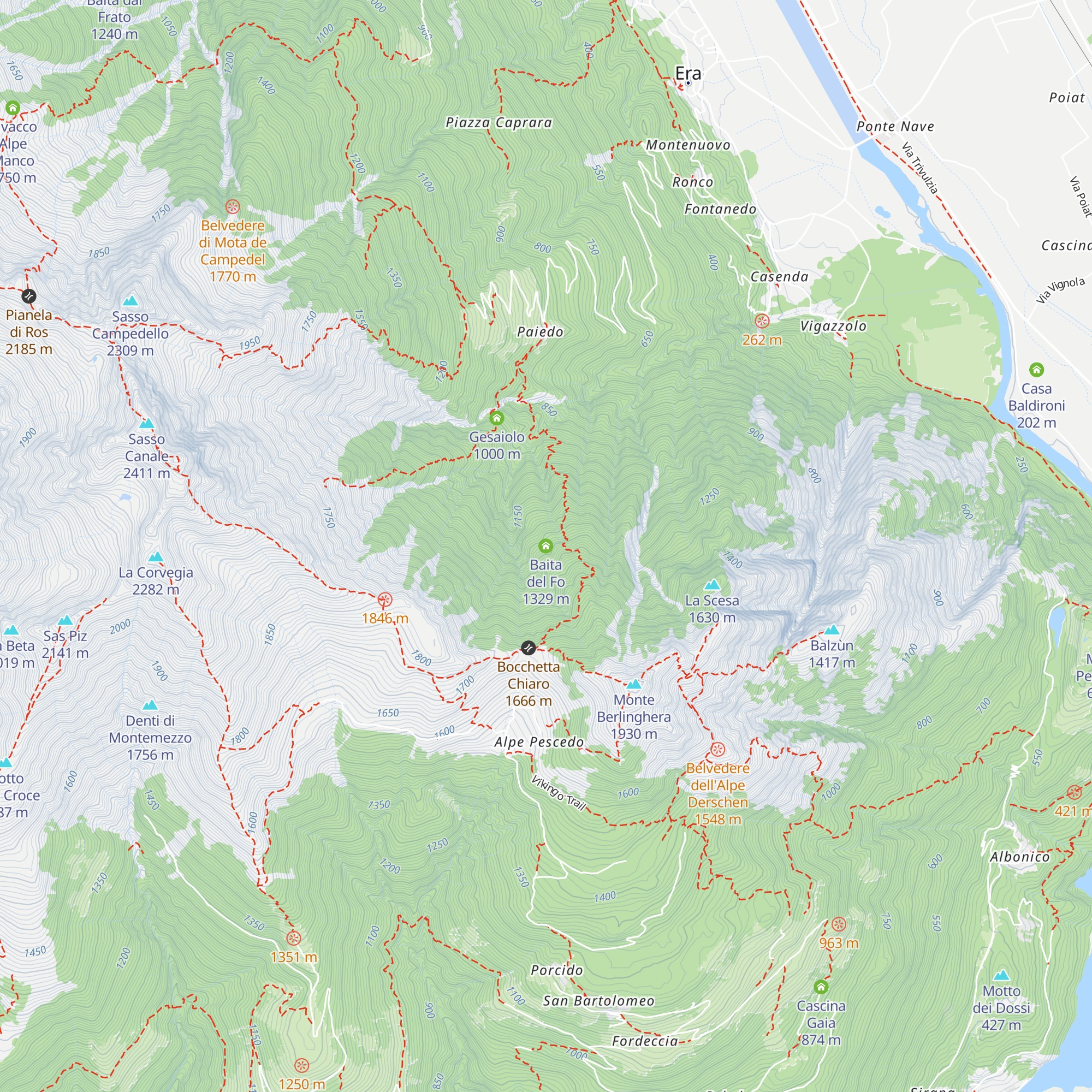 Baita del Fo map
