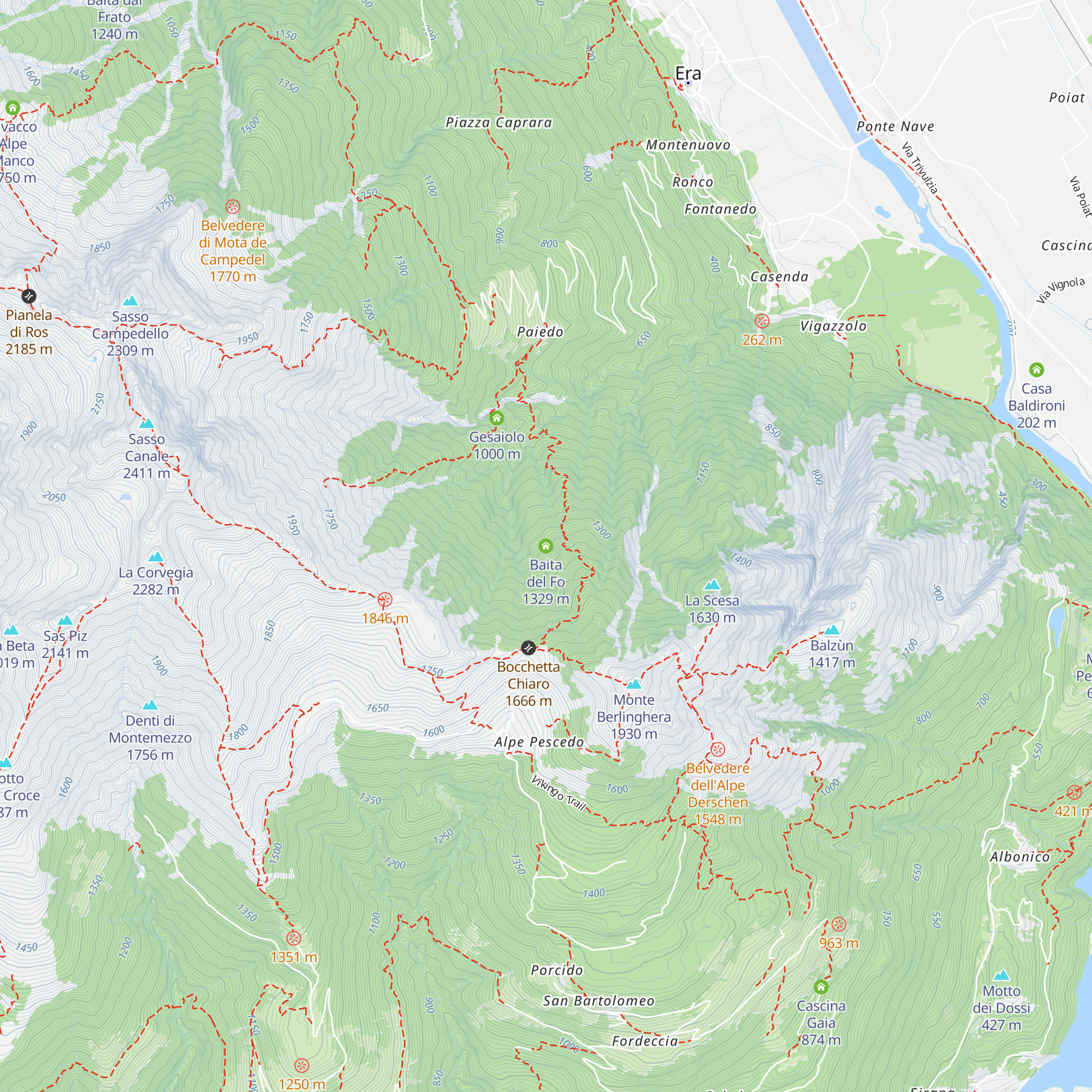 Baita del Fo map