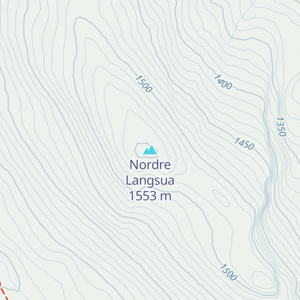 Map of Nordre Langsua