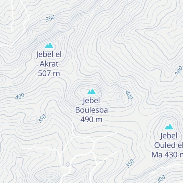 Map of Jebel Boulesba