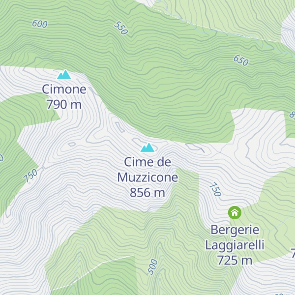 Map of Cime de Muzzicone