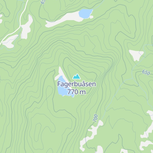 Map of Fagerbuåsen