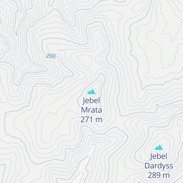Map of Jebel Mrata