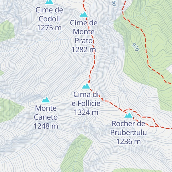 Map of Cima di e Follicie